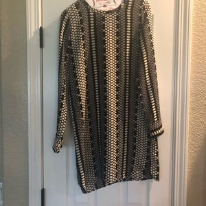 Long sleeve mini dress